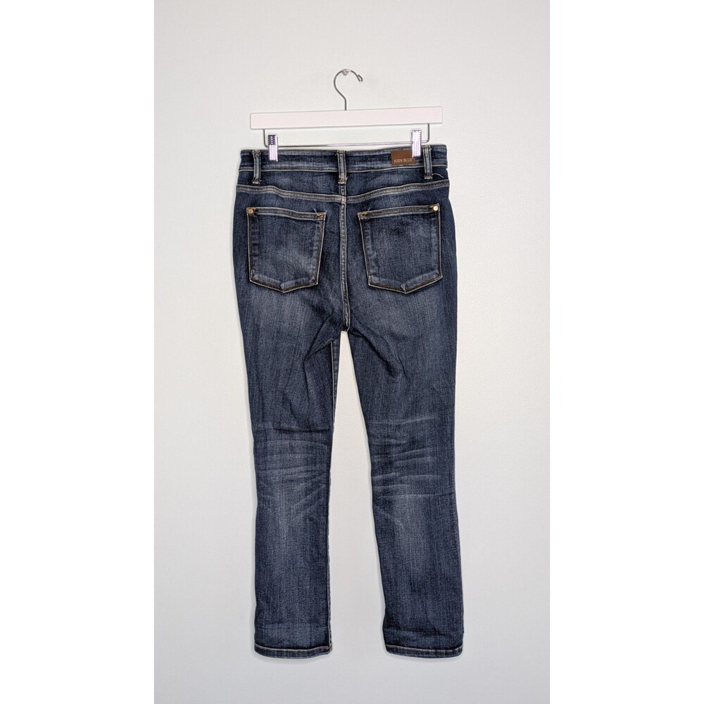 Judy Blue Jeans Womens 11/30 Blue Skinny Fit Capri Stretch Denim Casual - Picture 2 of 9
